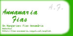 annamaria fias business card